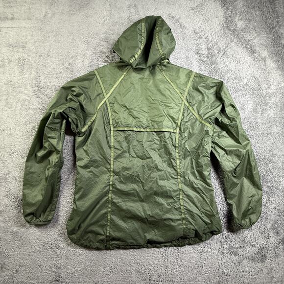 Kuhl Parajax Womens Large Olive Green Lightweight Windbreaker Jacket Hooded - Picture 5 of 8